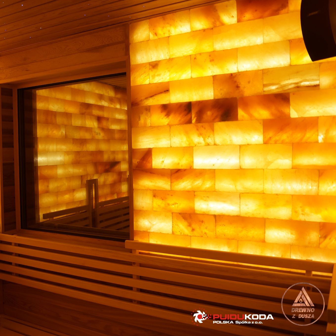 Sauna z panelem solnym